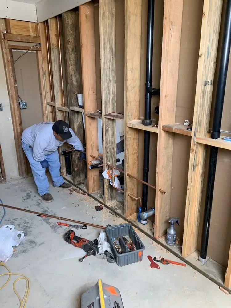 Commercial rough-in plumbing for Water Heater Replacement in Livermore